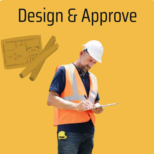 Worker writing on paper